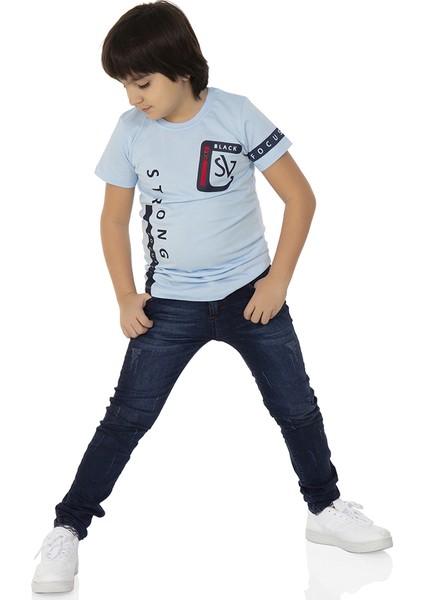Erkek Çocuk T-Shirt Strong Baskılı