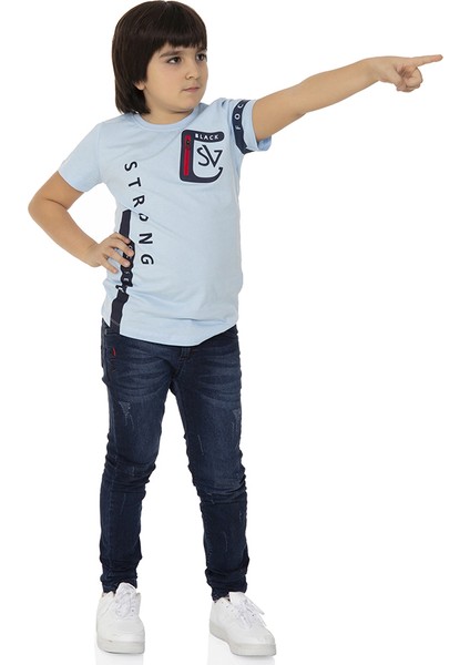 Erkek Çocuk T-Shirt Strong Baskılı
