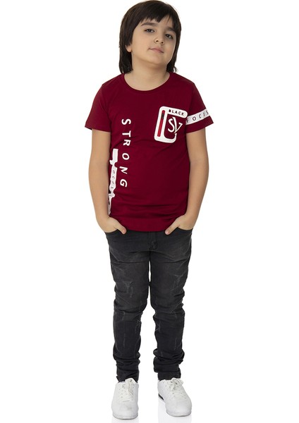 Erkek Çocuk T-Shirt Strong Baskılı