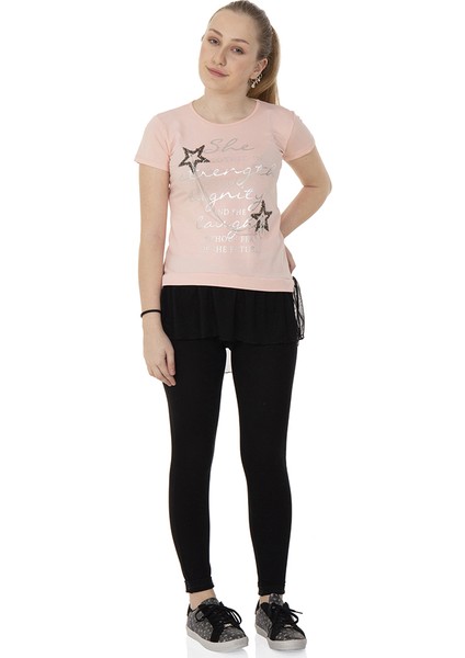 Kız Çocuk Tüllü T-Shirt