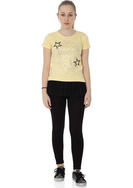 Kız Çocuk Tüllü T-Shirt