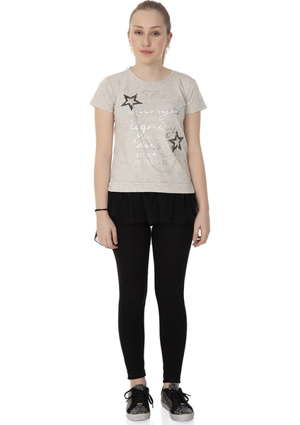 Kız Çocuk Tüllü T-Shirt