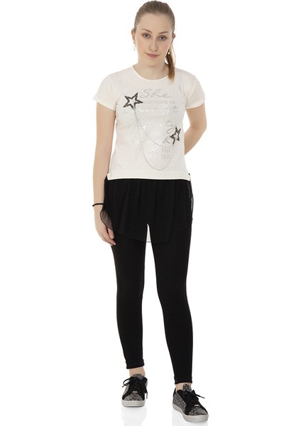 Kız Çocuk Tüllü T-Shirt