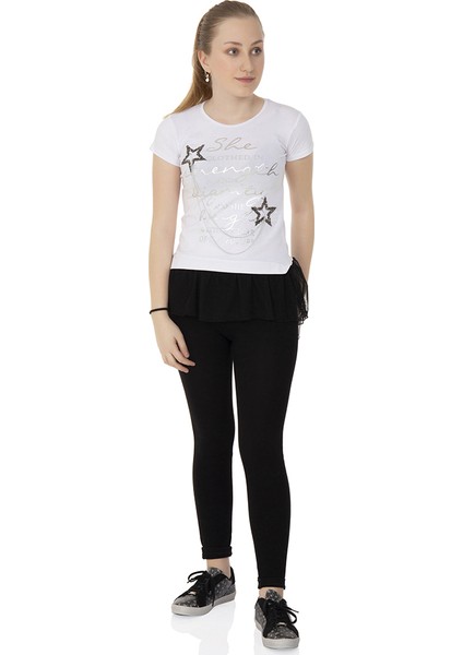 Kız Çocuk Tüllü T-Shirt