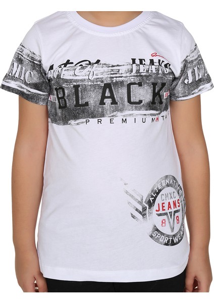 Erkek Çocuk Black Baskılı T-Shirt