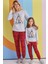 Kız Çocuk Eşofman Pijama Takımı Garson 10-16 Yaş 1360 4
