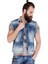 Cipo&Baxx CW107 Eskimiş Yırtıklı Dikişli Erkek Mavi Kot Yelek 2