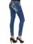 Cipo&Baxx CBW-0639 Beyaz Dikişli Mavi Jean Bayan Slim Fit Kot 3