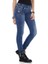 Cipo&Baxx CBW-0282 Üç Katlı Kemer Koyu Mavi Sade Bayan Jeans 2