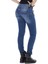 Cipo&Baxx CBW-0282 Üç Katlı Kemer Koyu Mavi Sade Bayan Jeans 4