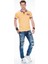 Cipo&Baxx CT416 Polo Yaka Nakışlı Slim Fit Sarı Erkek Tişört 3