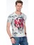 Cipo&Baxx CT410 Kurukafa Life Trap Baskılı Slim Fit Erkek Tişört 2
