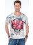 Cipo&Baxx CT410 Kurukafa Life Trap Baskılı Slim Fit Erkek Tişört 3