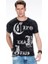 Cipo&Baxx CT398 Büyük Harfler Yazılı Siyah Slim Fit Erkek Tişört 1