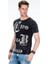 Cipo&Baxx CT398 Büyük Harfler Yazılı Siyah Slim Fit Erkek Tişört 3