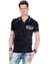 Cipo&Baxx CT381 West Coast Baskılı Polo Yaka Siyah Erkek Tişört 3