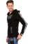 Cipo&Baxx CL311 Kapşonlu Yakası Fermuarlı Siyah Erkek Sweatshirt 3