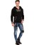Cipo&Baxx CL311 Kapşonlu Yakası Fermuarlı Siyah Erkek Sweatshirt 5
