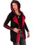 Cipo&Baxx CL306 Kapşonlu Salaş Kırmızı Siyah Erkek Sweat Hırka 5