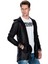Cipo&Baxx CL295 Düz Siyah Cepli Erkek Uzun Sweatshirt Ceket 1