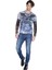 Cipo&Baxx CL265 İki Katlı Kollu Yıkamalı Mavi Erkek Sweatshirt 5