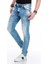 Cipo&Baxx CD445 Eskitilmiş Jean Slim Dar Mavi Erkek Kot Pantolon 2