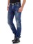 Cipo&Baxx CD319Y Mavi Eskitilmiş Slim Fit Dar Paça Erkek Jeans 1