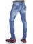 Cipo&Baxx CD319B Açık Mavi Slim Fit Dar Paçalı Erkek Kot Pantolon 5