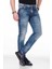 Cipo&Baxx CD319 Esktilmiş Mavi Slim Fit Erkek Jean Kot Pantolon 1