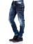 Cipo&Baxx CD286 Dekoratif Dikişli Yıkamalı Koyu Mavi Erkek Jeans 1