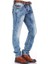 Cipo&Baxx CD148 Yıkanmış Standart Kesim Mavi Erkek Kot Pantolon 1
