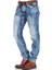 Cipo&Baxx CD148 Yıkanmış Standart Kesim Mavi Erkek Kot Pantolon 2