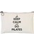 Keep Calm Do Pilates Astarlı Bez Tablet Ve Makyaj Çantası 1