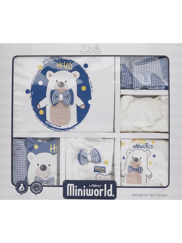 Miniworld Erkek Bebek Hastane Çıkışı 10 Lu Zıbın Seti Mavi Fiyatı