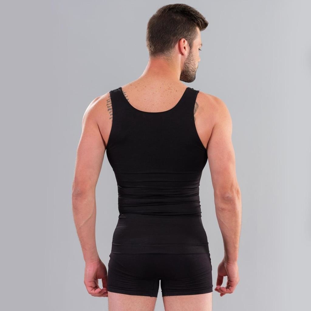 Ödül 6200 Erkek Siyah Dikişsiz Korse Atlet %82 Mikrofiber Polyamid %18 Elastan görsel 2