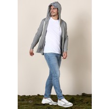 Jack & Jones Sweat Jjeholmen Zip Hood 12136884-Lgm