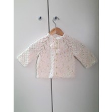 Pafuli El Örgüsü Benekli Bebek/Çocuk Hırkası