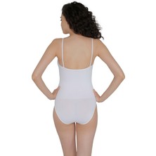 Yeda 2330 Dikişsiz İp Askılı Atlet Slip Body Beyaz