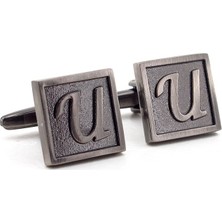 Solfera Solfera İsim Harf  Kol Düğmesi Çift U Harfi Cx204