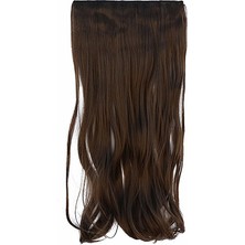 Takıştır 8339010 Isıya Dayanıklı Yarımay Çıt Çıt Saç - 6K - Altın Kahve - Dalgalı - 60 Cm - 110 Gr