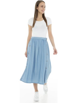 Vero Moda Vmmia Hr Button Summer Skirt Ga Kadın Etek 10209534