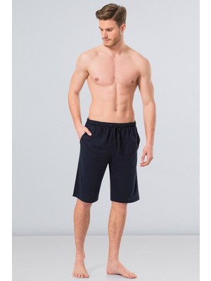 Cacharel 2172 Modal Erkek Bermuda Tek Alt  - Lacivert