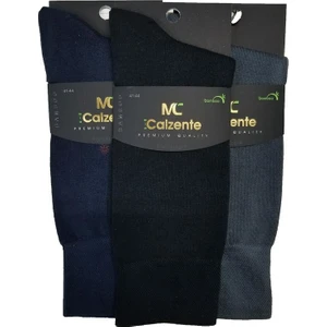 Mia Calzente 6 Lı Doğal- Bambu Likralı Erkek Çorap