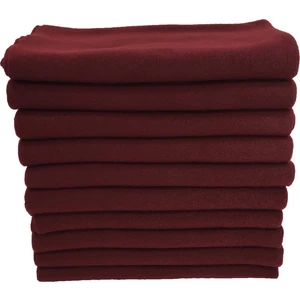 Ecotton Works Polar Şal - Bordo Renk Polar Şal