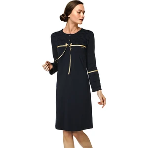 Uzun Kollu Penye Gecelik