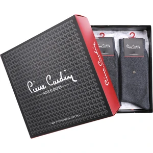Pierre Cardin Kışlık Termal Yünlü Erkek Çorap 12'li Paket Gri 503