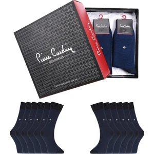 Pierre Cardin Kışlık Termal Yünlü Erkek Çorap 12'li Paket Lacivert 504