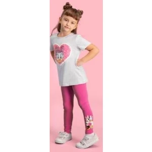 D4111-1 Mickey Mouse&Friends Kız Çocuk Takımı A.Gri 1-4 Yaş