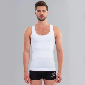 6200 Erkek Dikişsiz Korse Beyaz Atlet