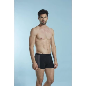 6508 Fileli Spor Boxer Siyah